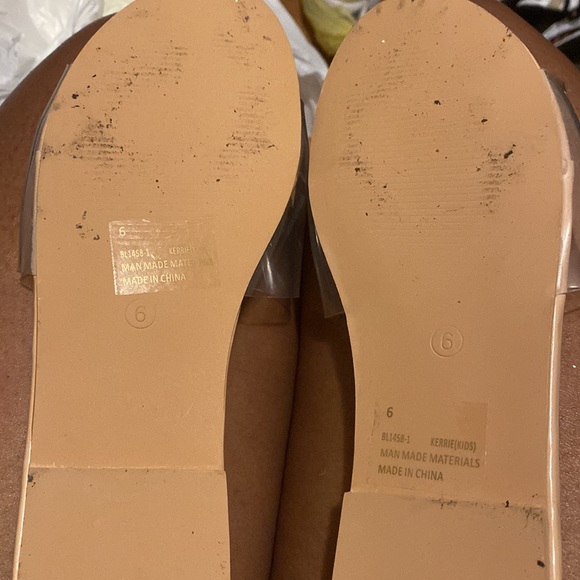 Ego shoes nude and clear slide on sandals worn once wrong size - Picture 2 of 4